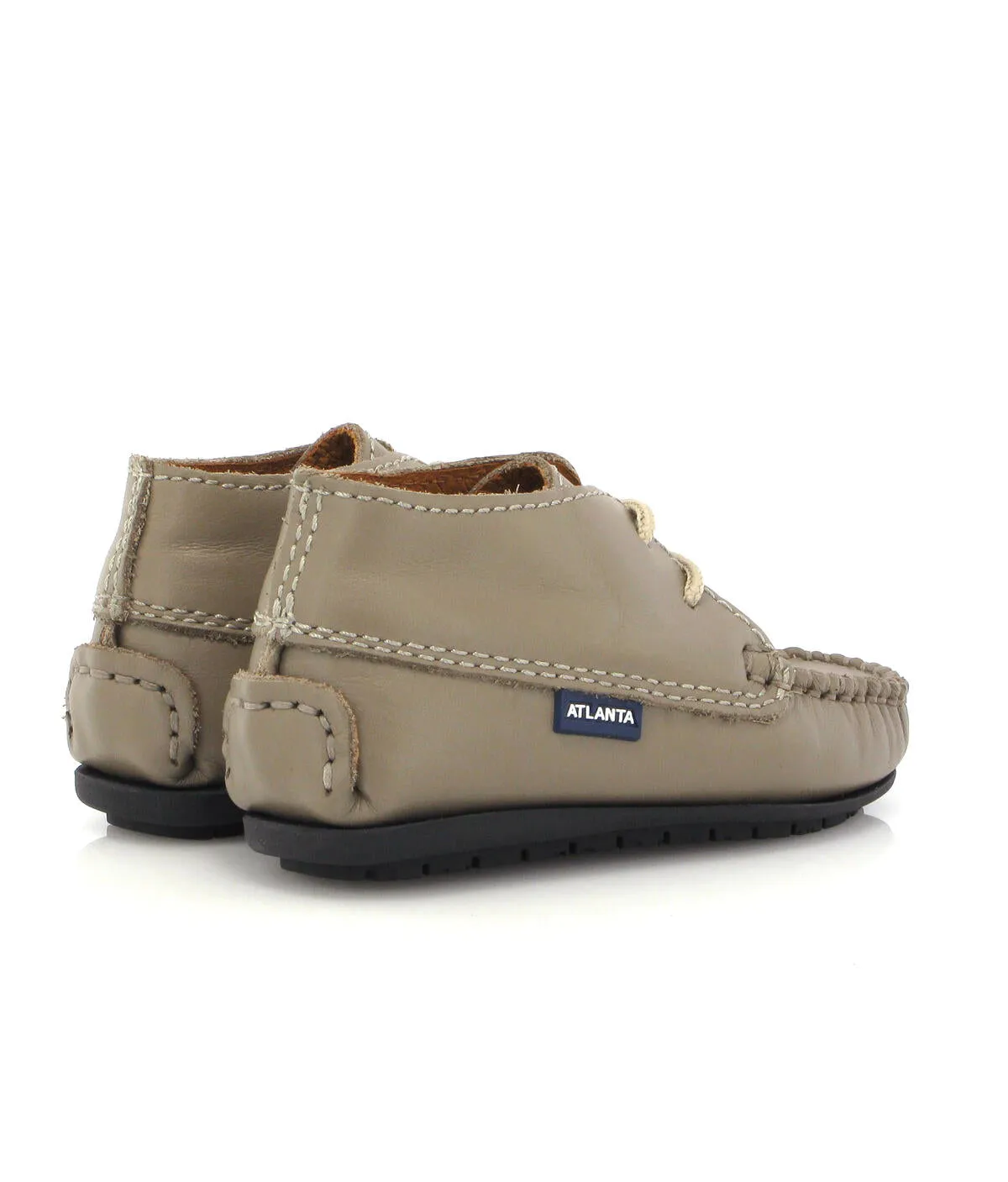 Altanta Moccasin Baby Taupe Leather Booties