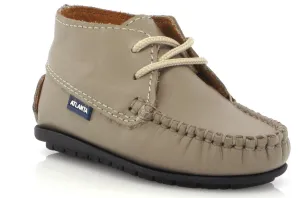 Altanta Moccasin Baby Taupe Leather Booties