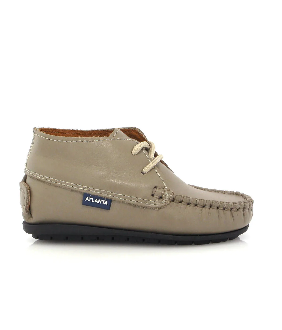 Altanta Moccasin Baby Taupe Leather Booties