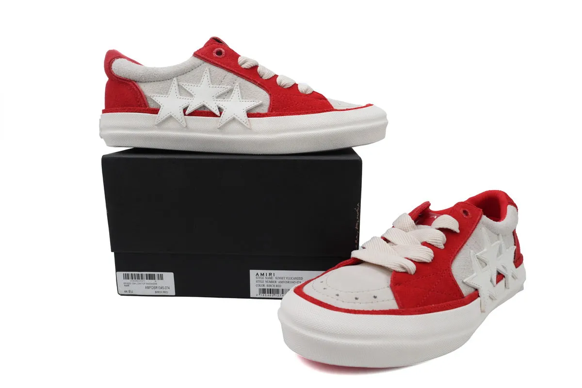 Amiri SUNSET SKATE Red Sneaker