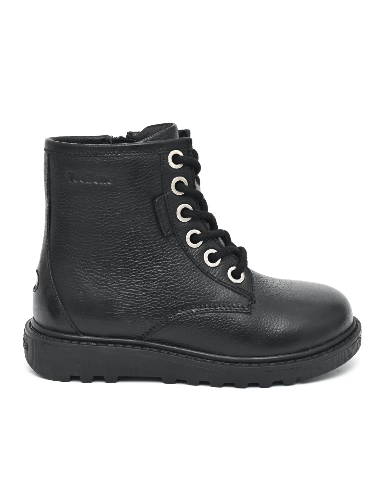 ANGEL - Girls' Black Leather Ankle Boots