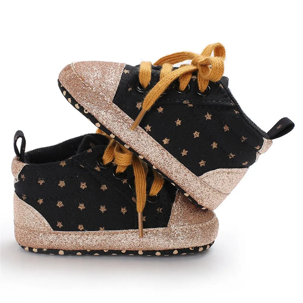 Baby Unisex Star Lace-up Sneakers Wholesale