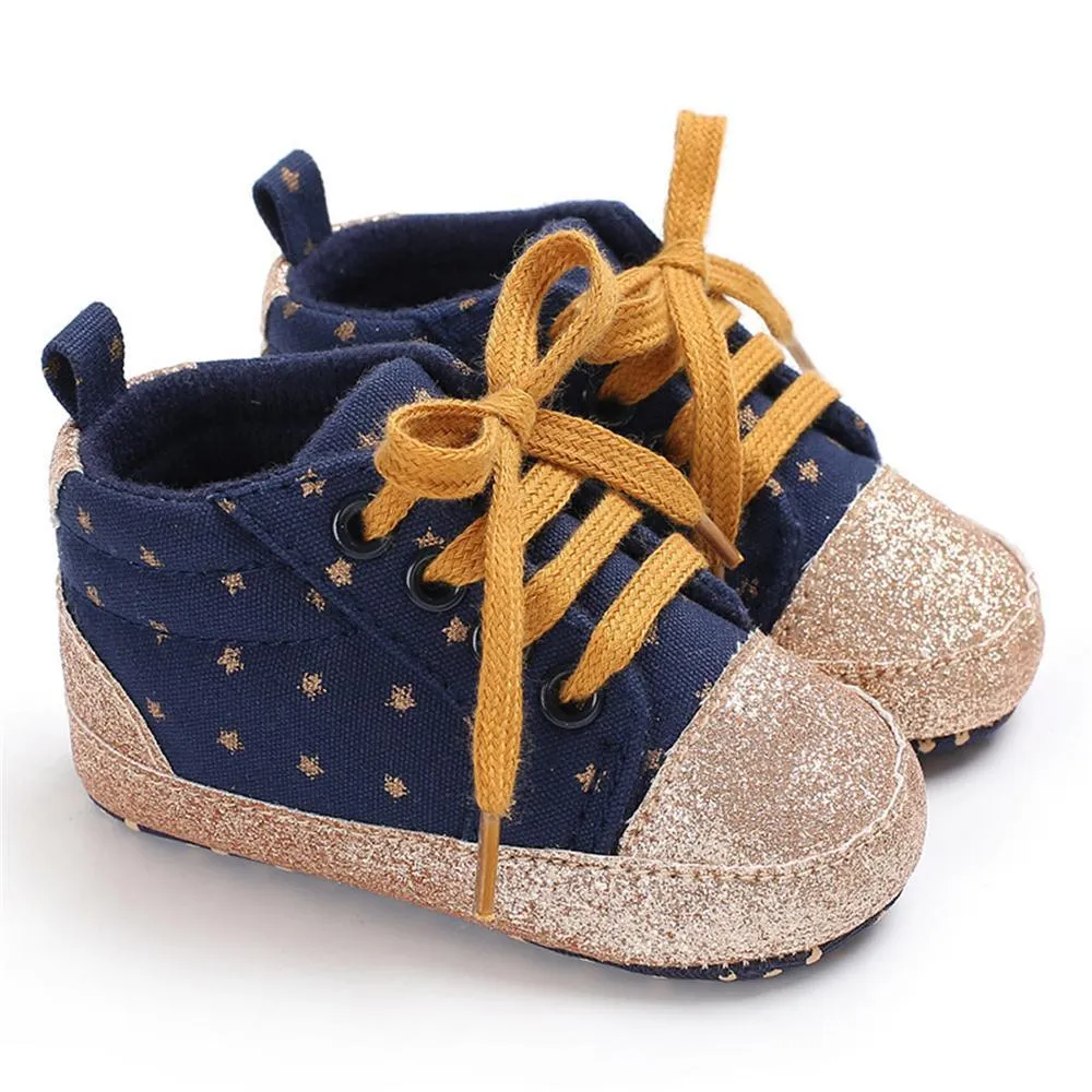 Baby Unisex Star Lace-up Sneakers Wholesale