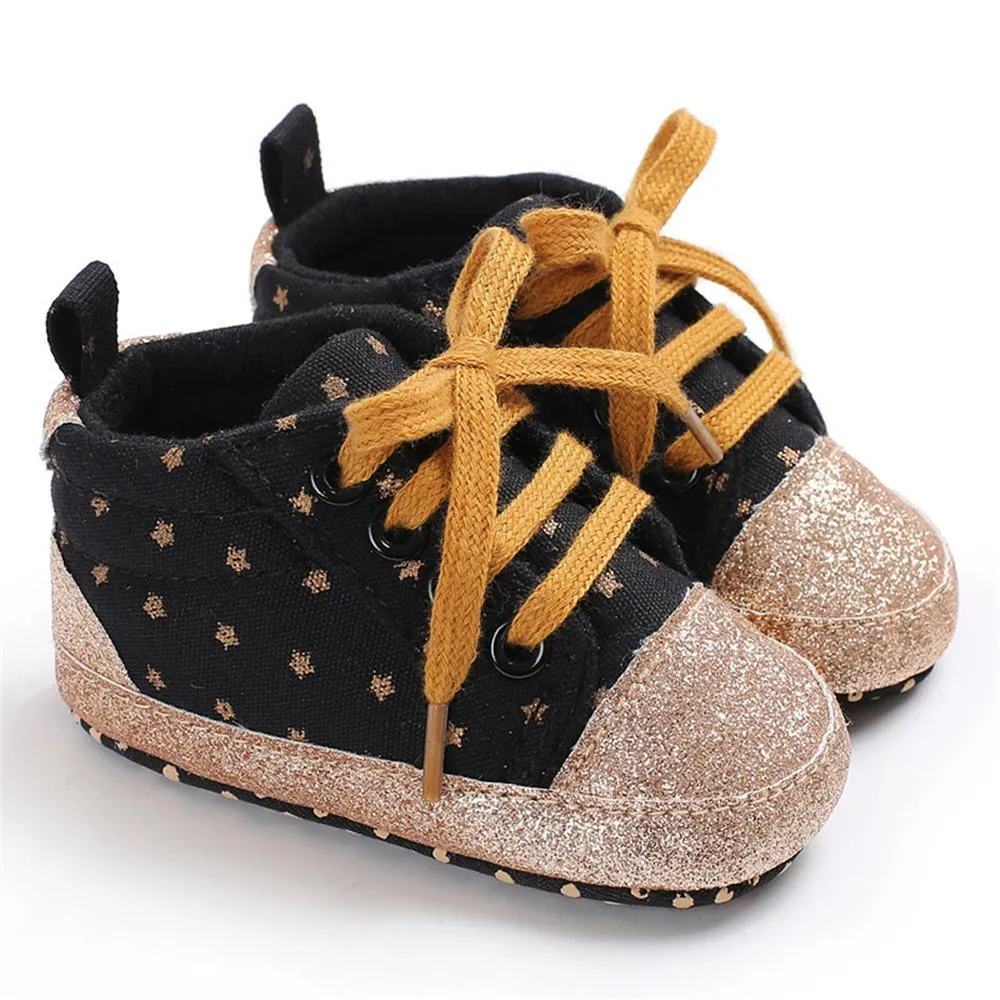 Baby Unisex Star Lace-up Sneakers Wholesale