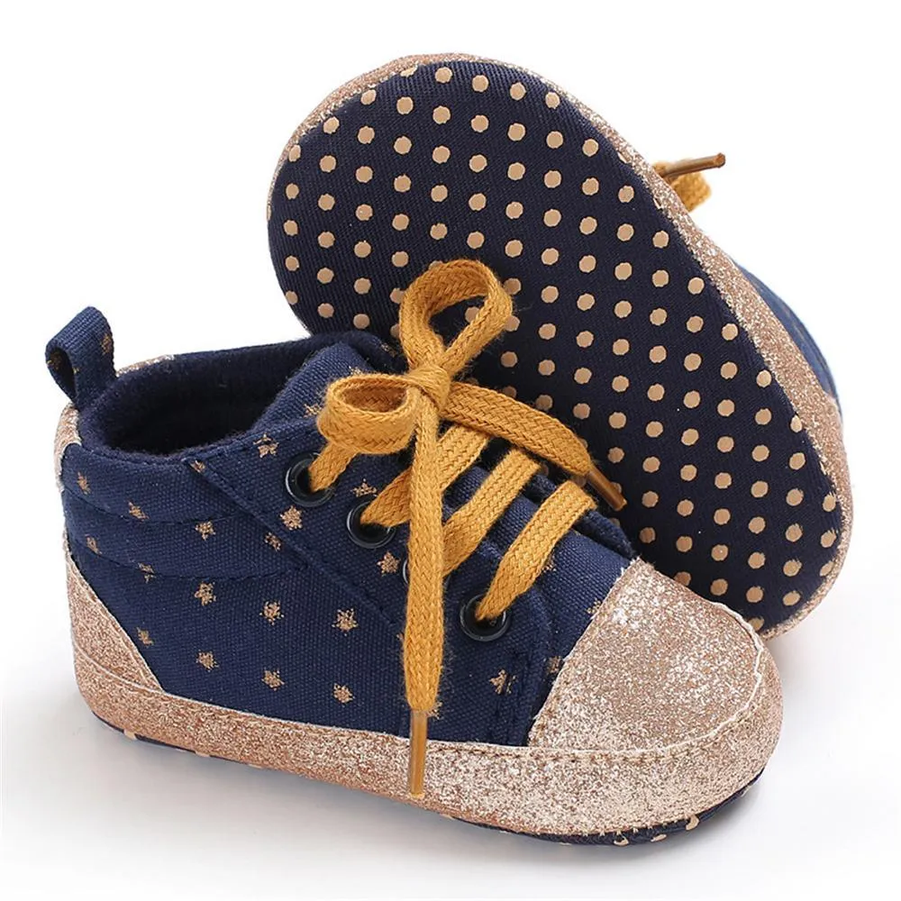 Baby Unisex Star Lace-up Sneakers Wholesale