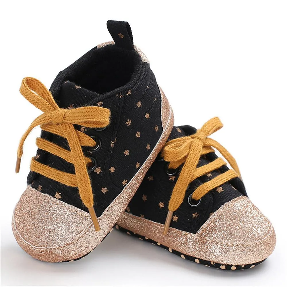 Baby Unisex Star Lace-up Sneakers Wholesale