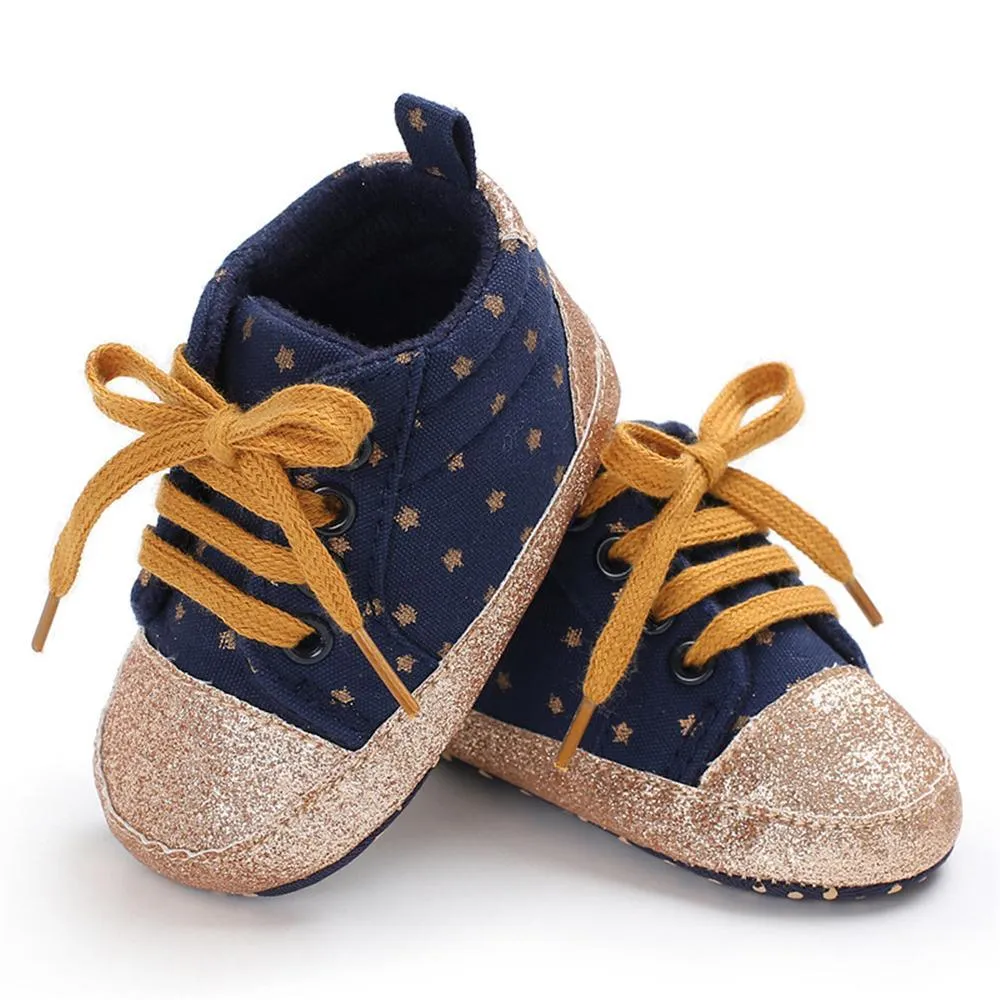 Baby Unisex Star Lace-up Sneakers Wholesale