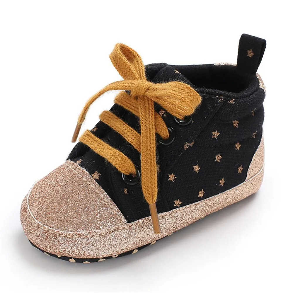 Baby Unisex Star Lace-up Sneakers Wholesale