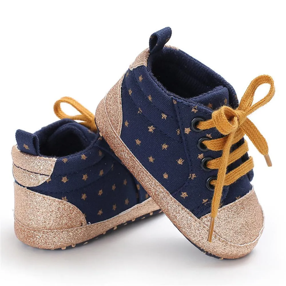 Baby Unisex Star Lace-up Sneakers Wholesale