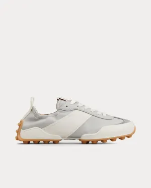 Ballerina Leather White / Grey Low Top Sneakers
