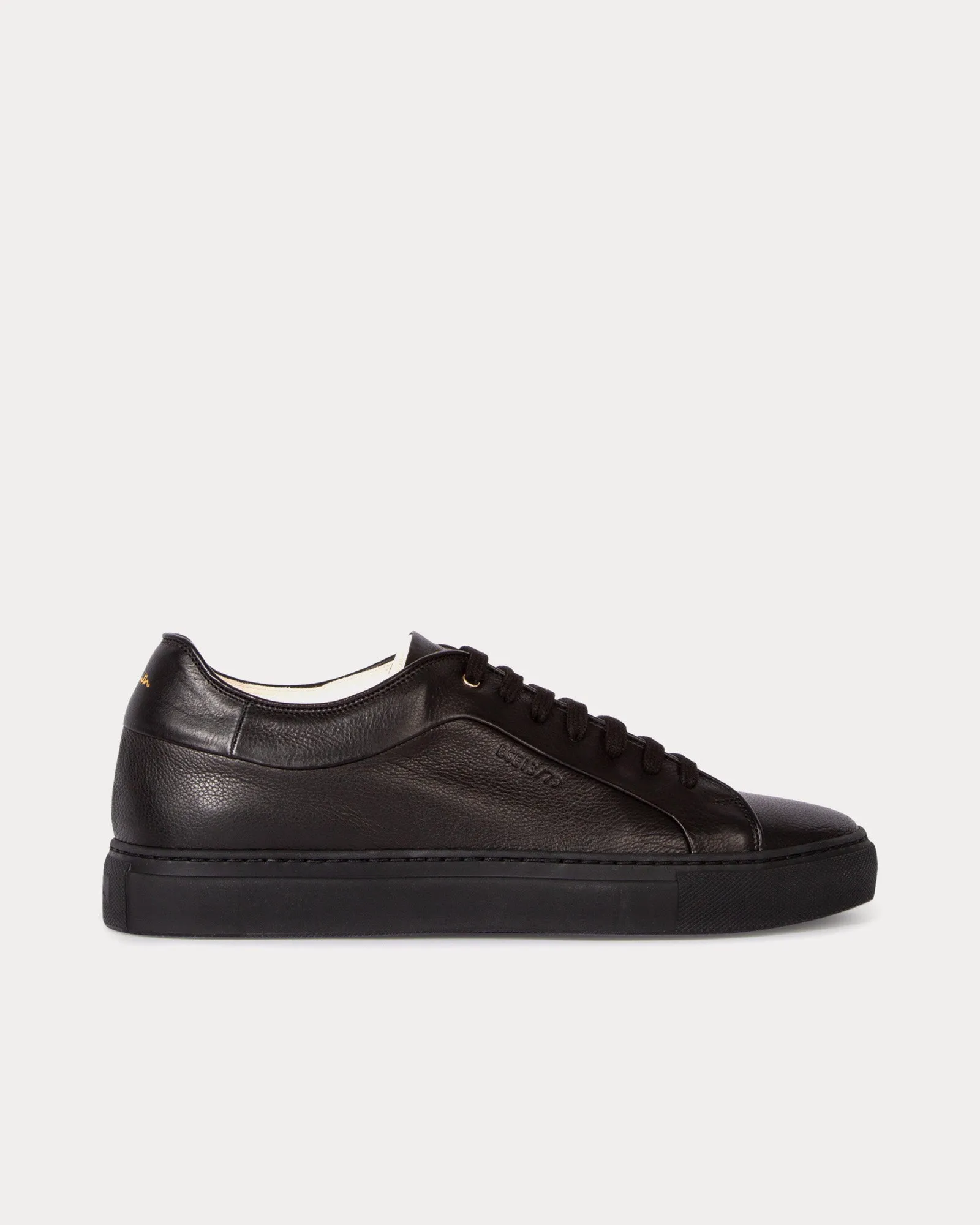 Basso Eco Leather Black Low Top Sneakers