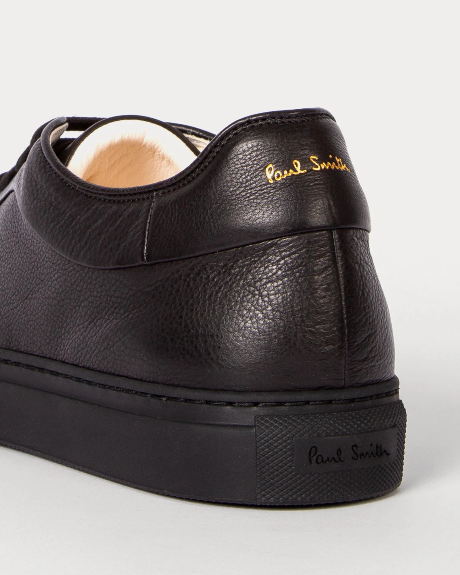 Basso Eco Leather Black Low Top Sneakers