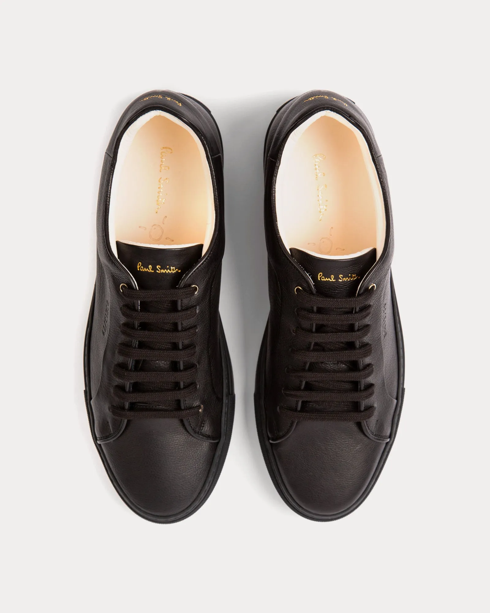 Basso Eco Leather Black Low Top Sneakers