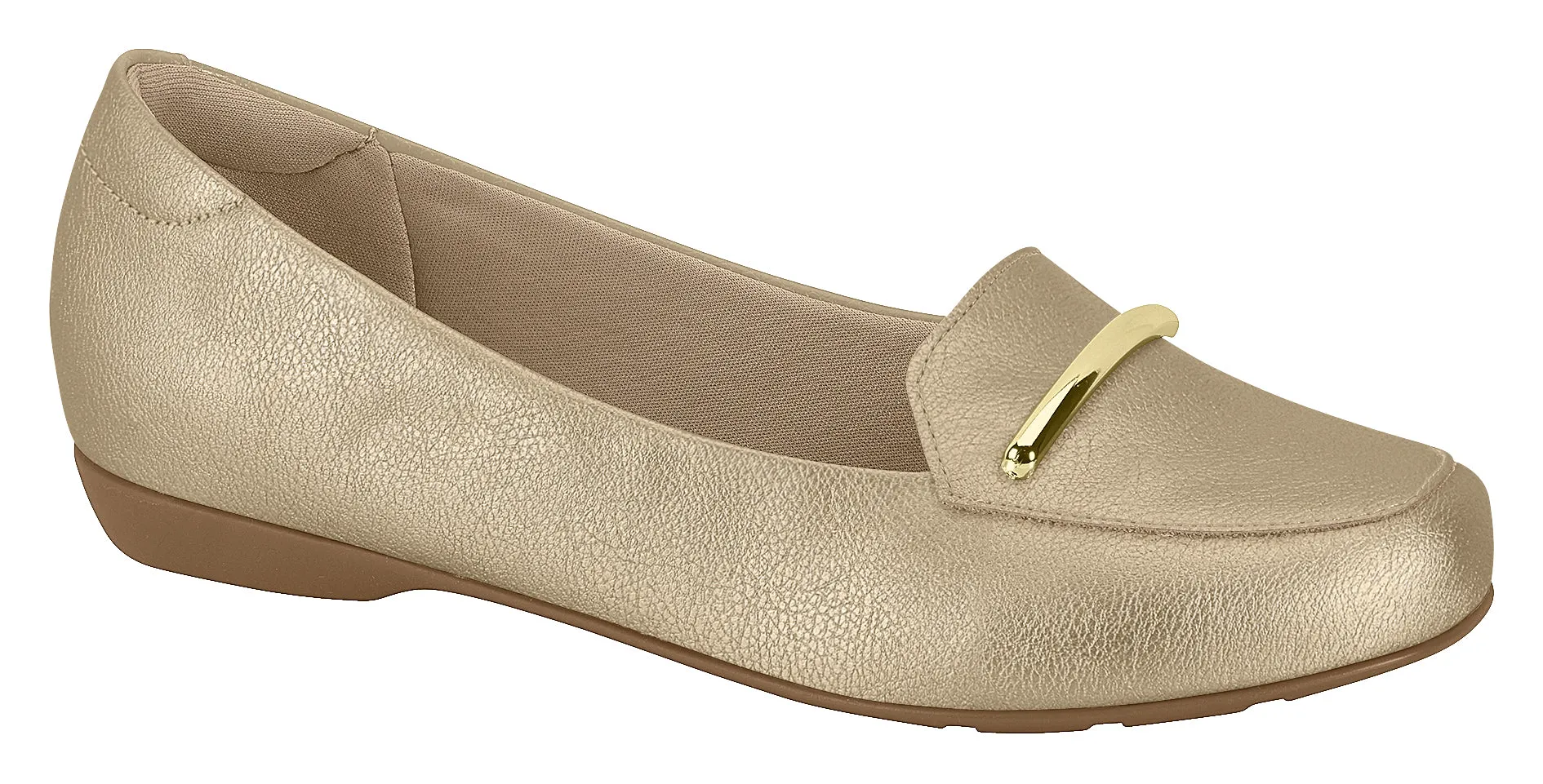 BEIRA RIO LOAFERS IN GOLD