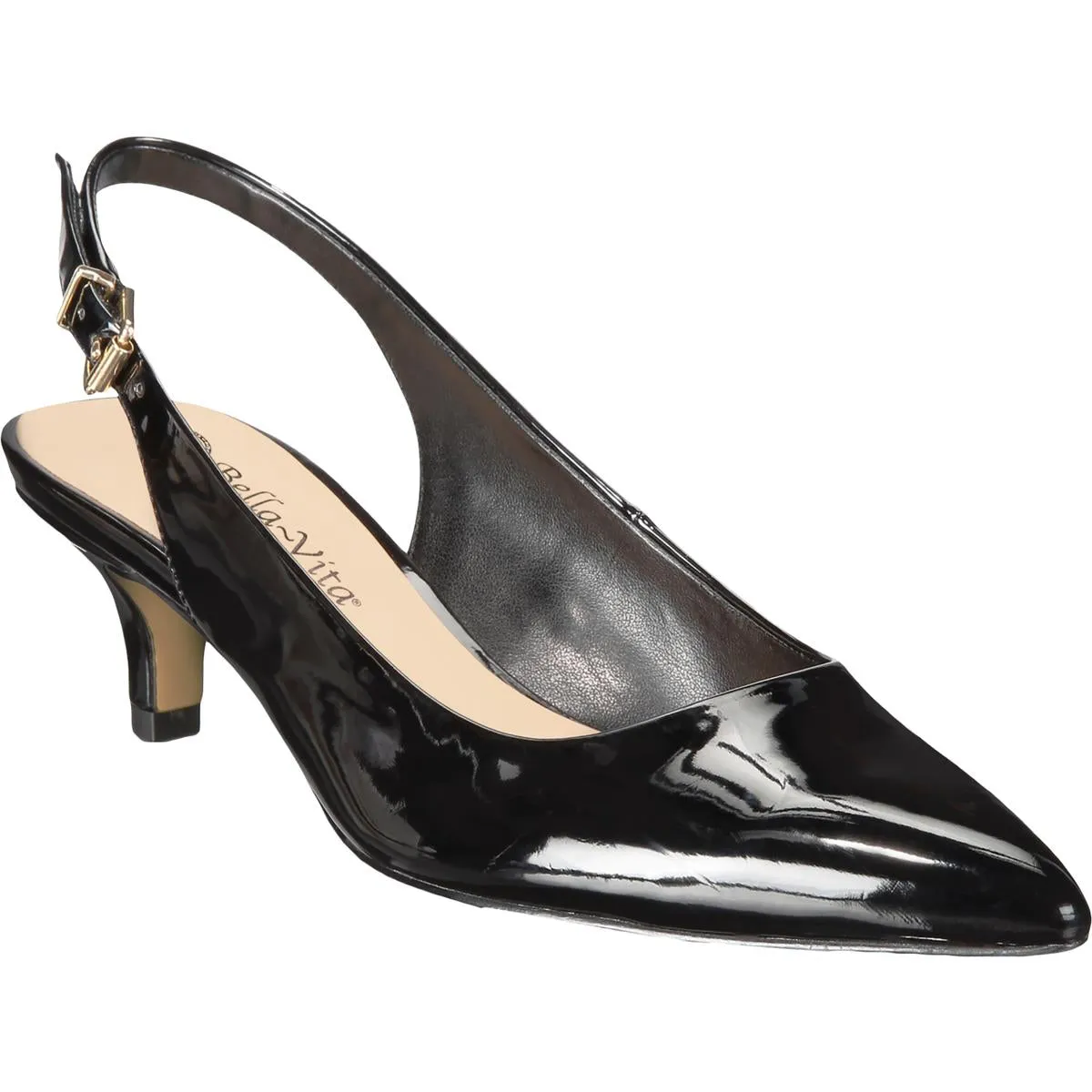 Bella Vita Womens Scarlett II Pointed Toe Kitten Heels