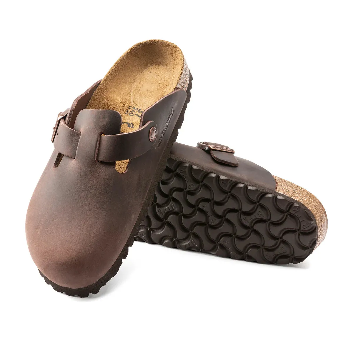 Birkenstock Boston BS - Habana Oiled Leather Regular