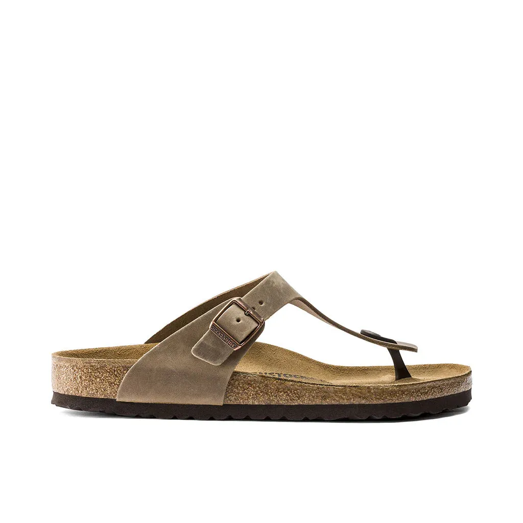 Birkenstock Gizeh Tabacco Brown Oiled Leather Regular