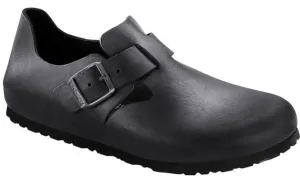 BIRKENSTOCK London Black Oiled Leather Shoes
