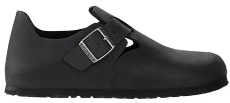 BIRKENSTOCK London Black Oiled Leather Shoes