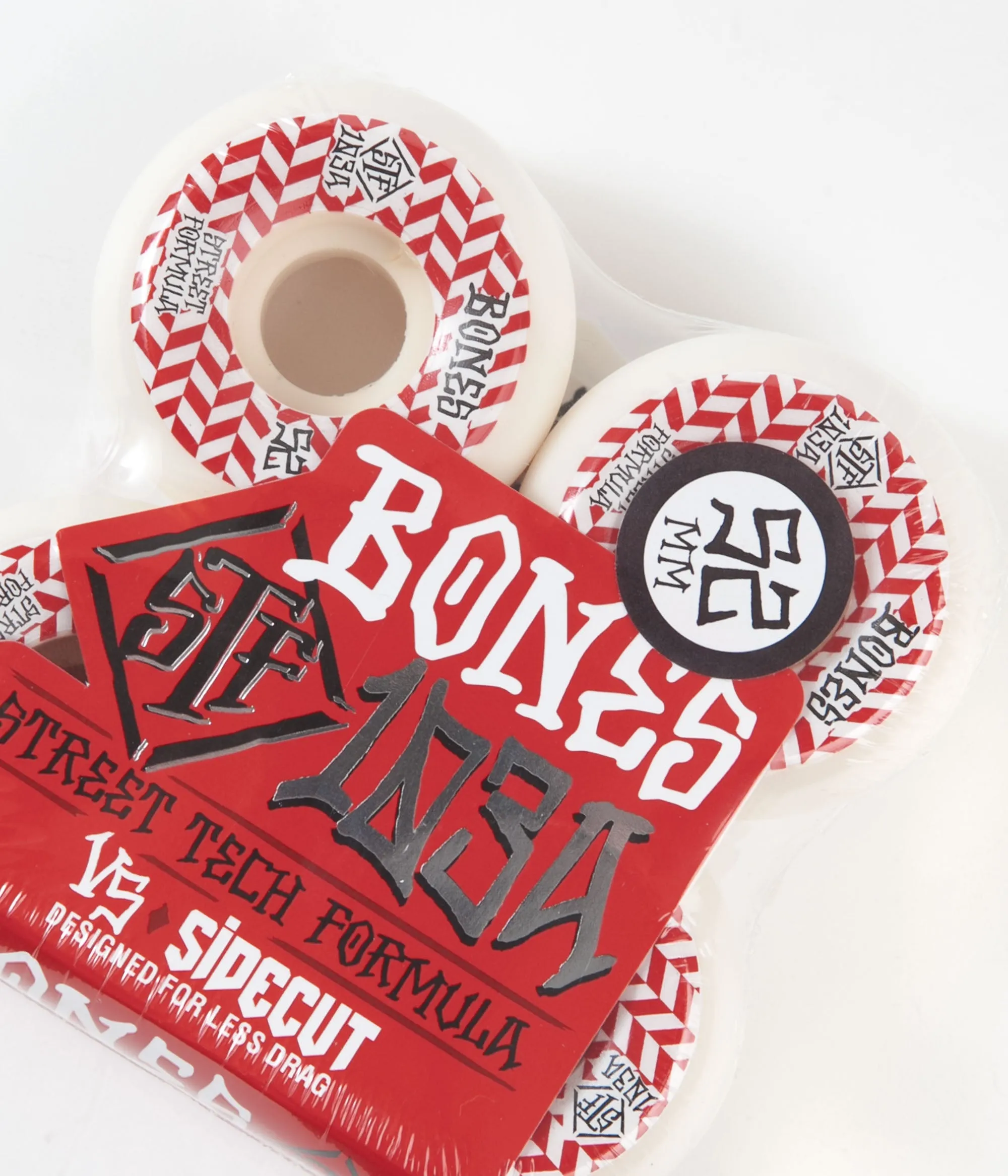 Bones STF V5 Patterns Sidecuts 103a Wheels - White - 52mm