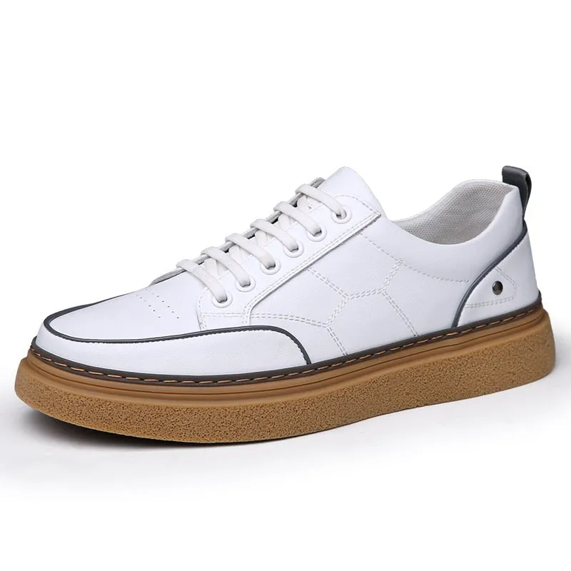 Brand Men's Casual Shoes Fashion Light Flats Classic Tenis Masculino Male Lace Up Flats White Men Sneakers Tenis Masculino %