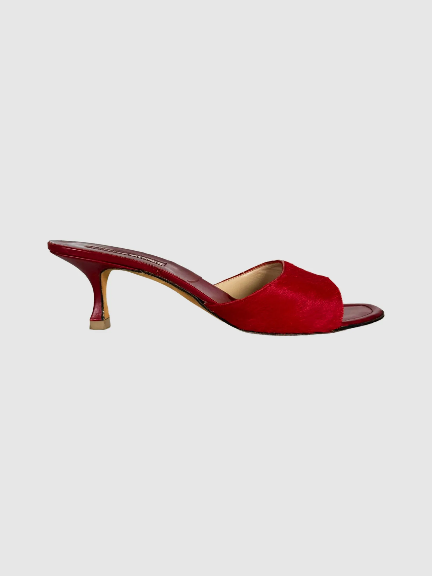 Calf Hair Kitten Heels - Size 39