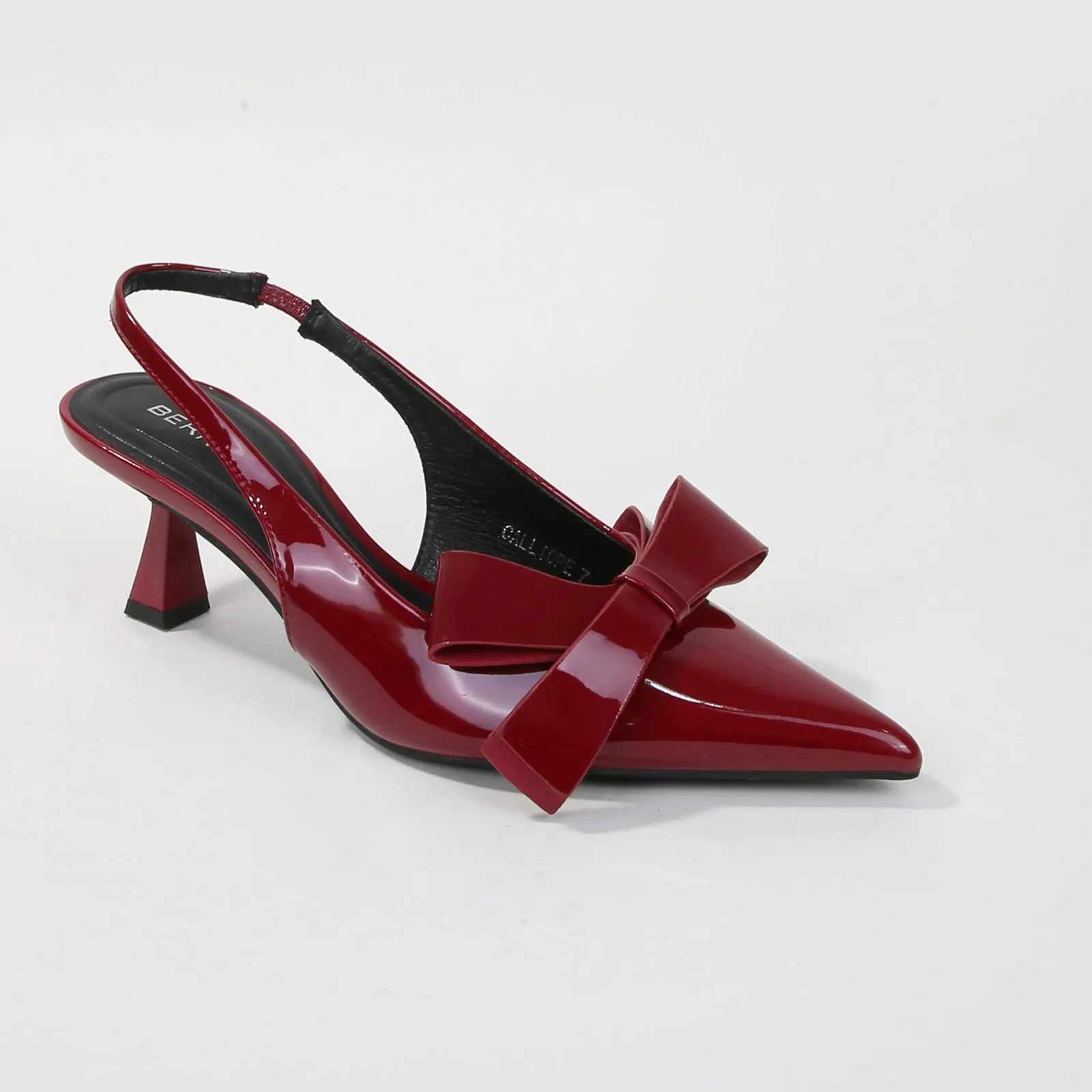 Calliope Patent Slingback Kitten Heels