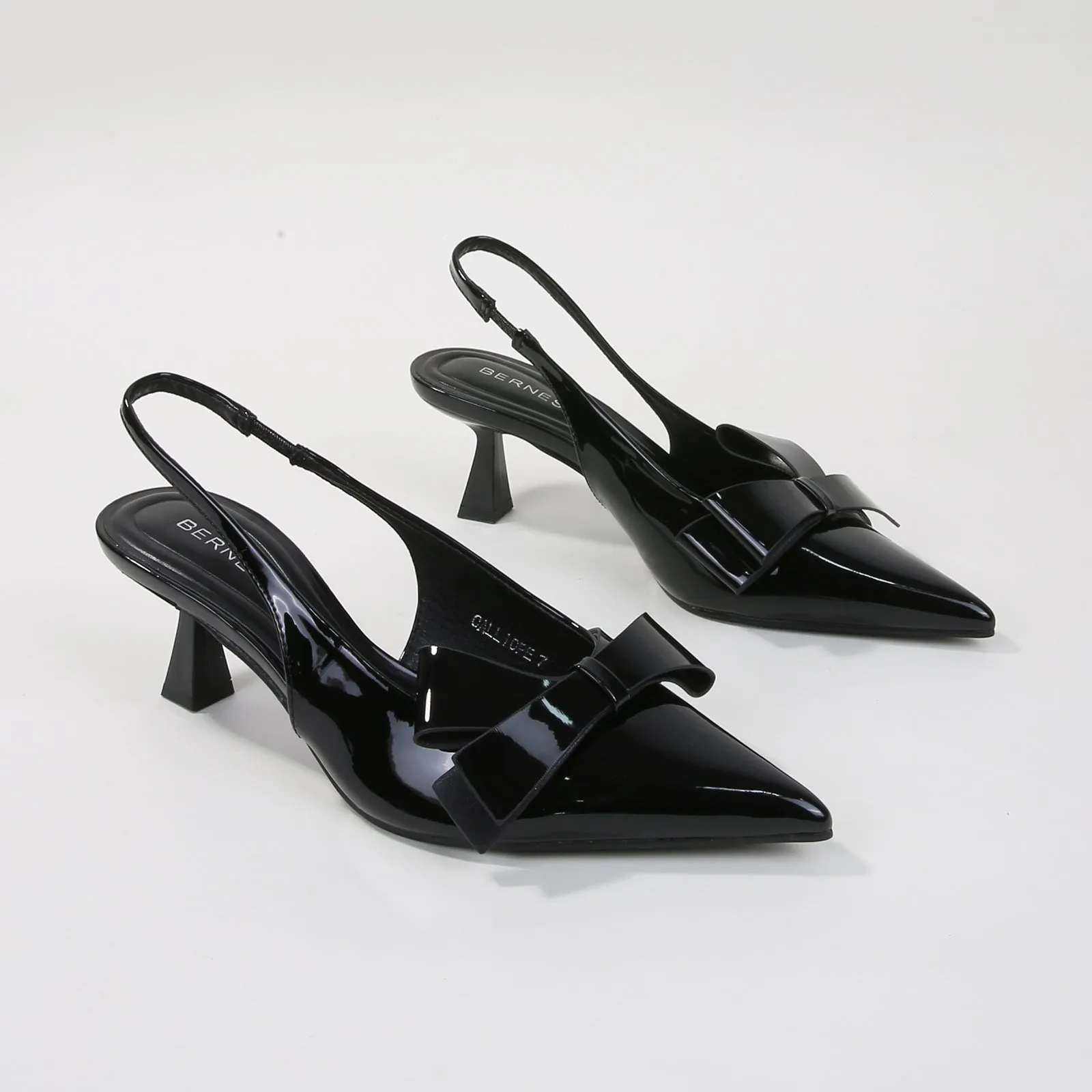 Calliope Patent Slingback Kitten Heels