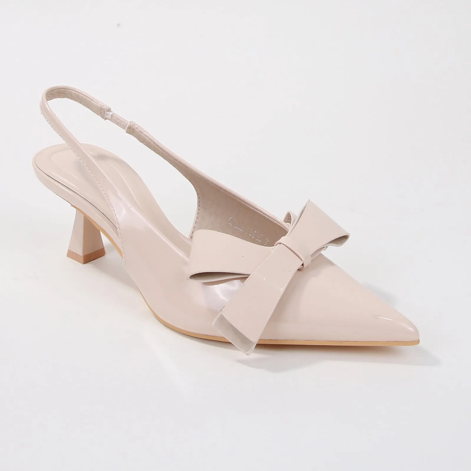 Calliope Patent Slingback Kitten Heels