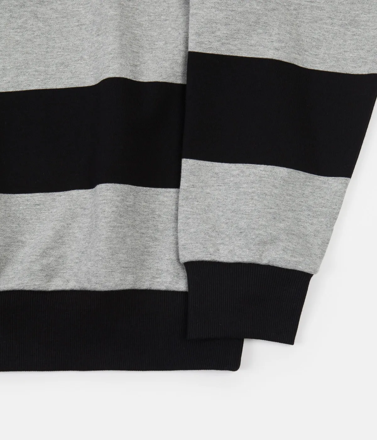 Carhartt Half Zip Alvin Sweatshirt - Alvin Stripe / Black / Grey Heather / Etna Red