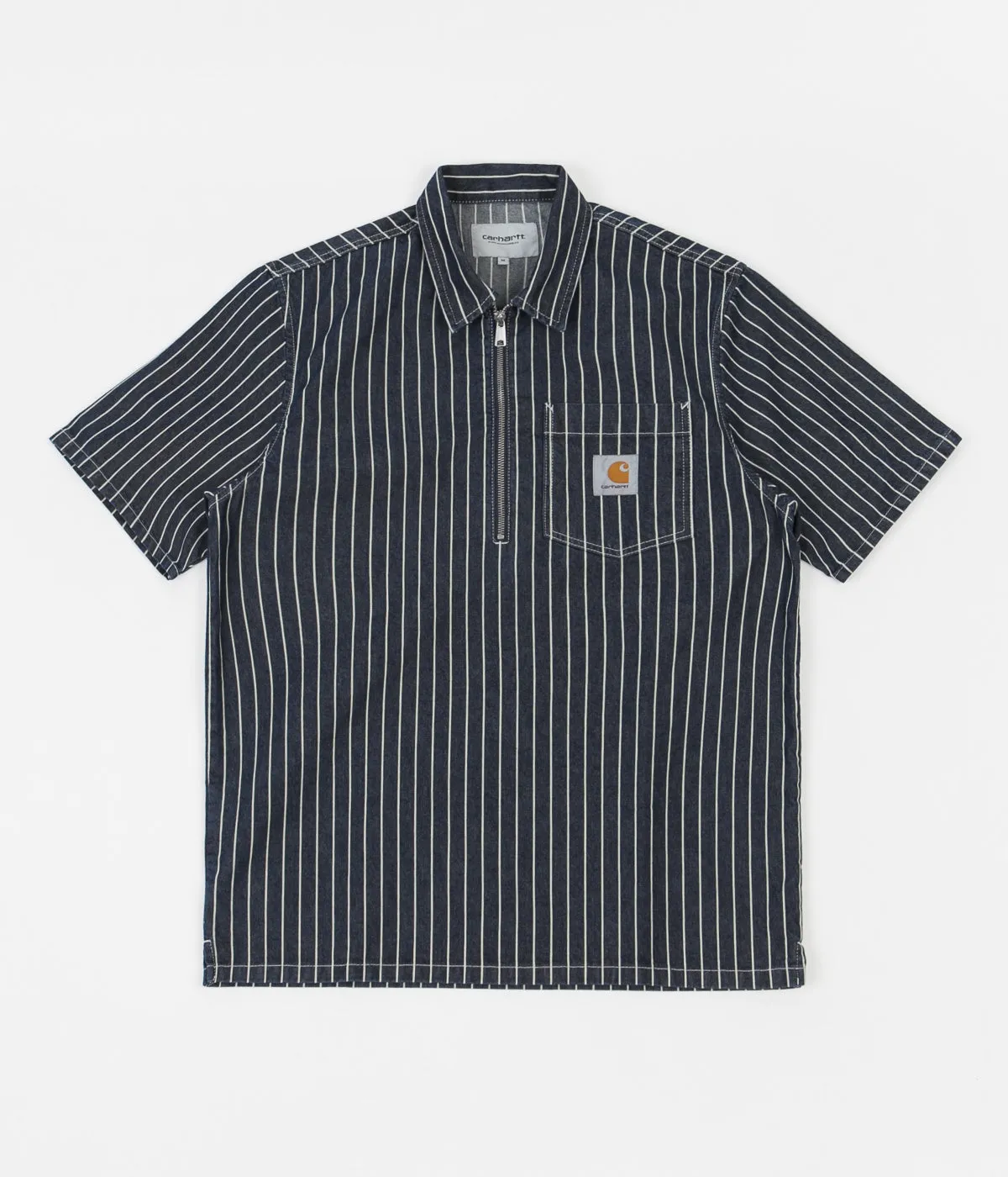 Carhartt Trade Short Sleeve Shirt - Dark Navy / Wax / Rinsed