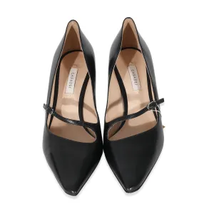 Casadei Black Patent Kitten Heels Size 39 AGL2515