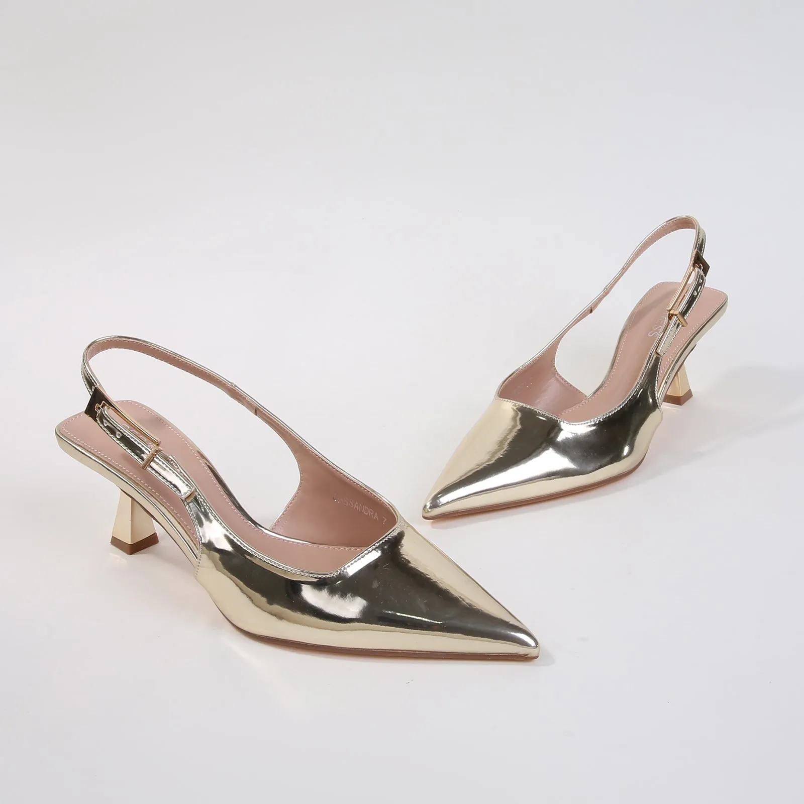 Cassandra Patent Slingback Heels