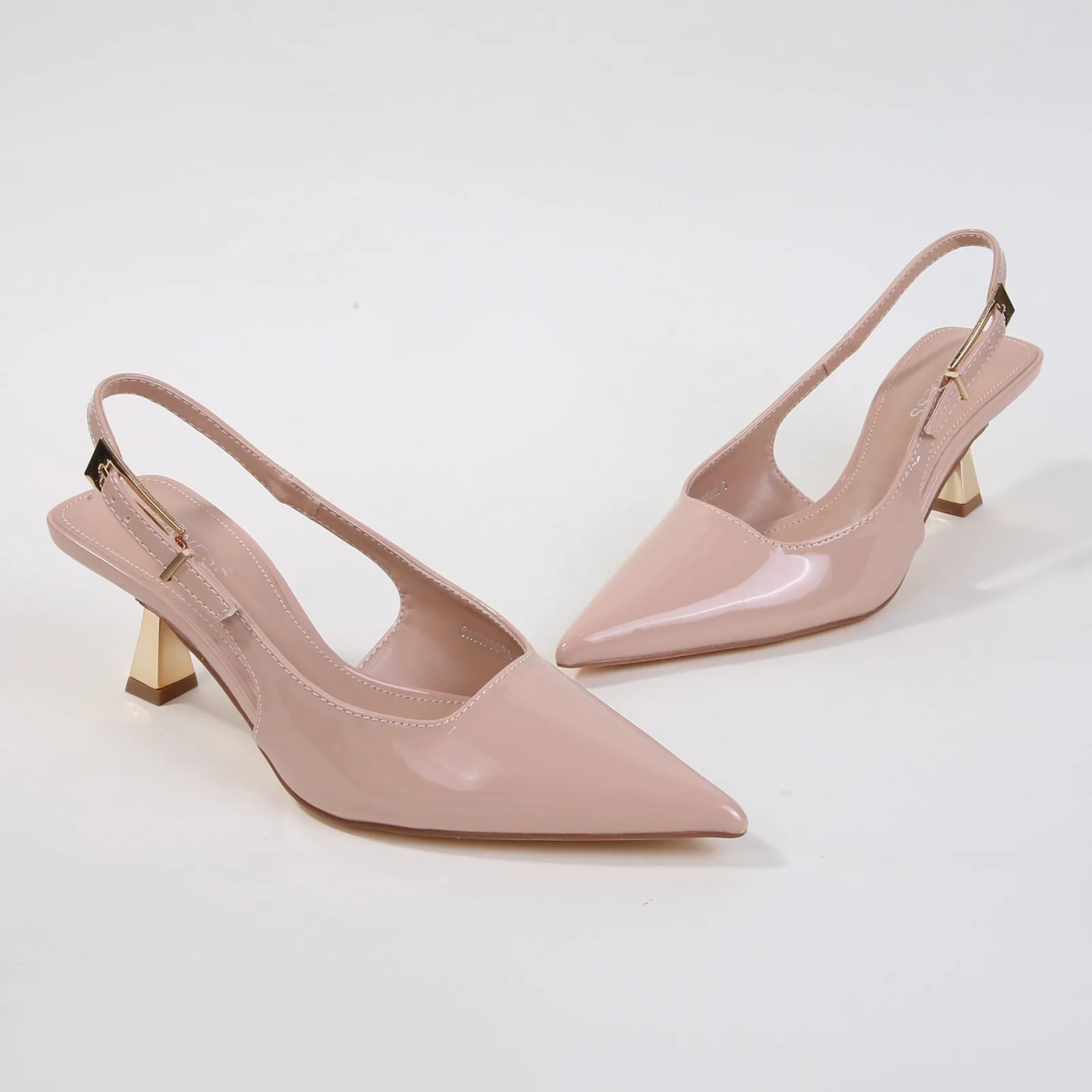 Cassandra Patent Slingback Heels