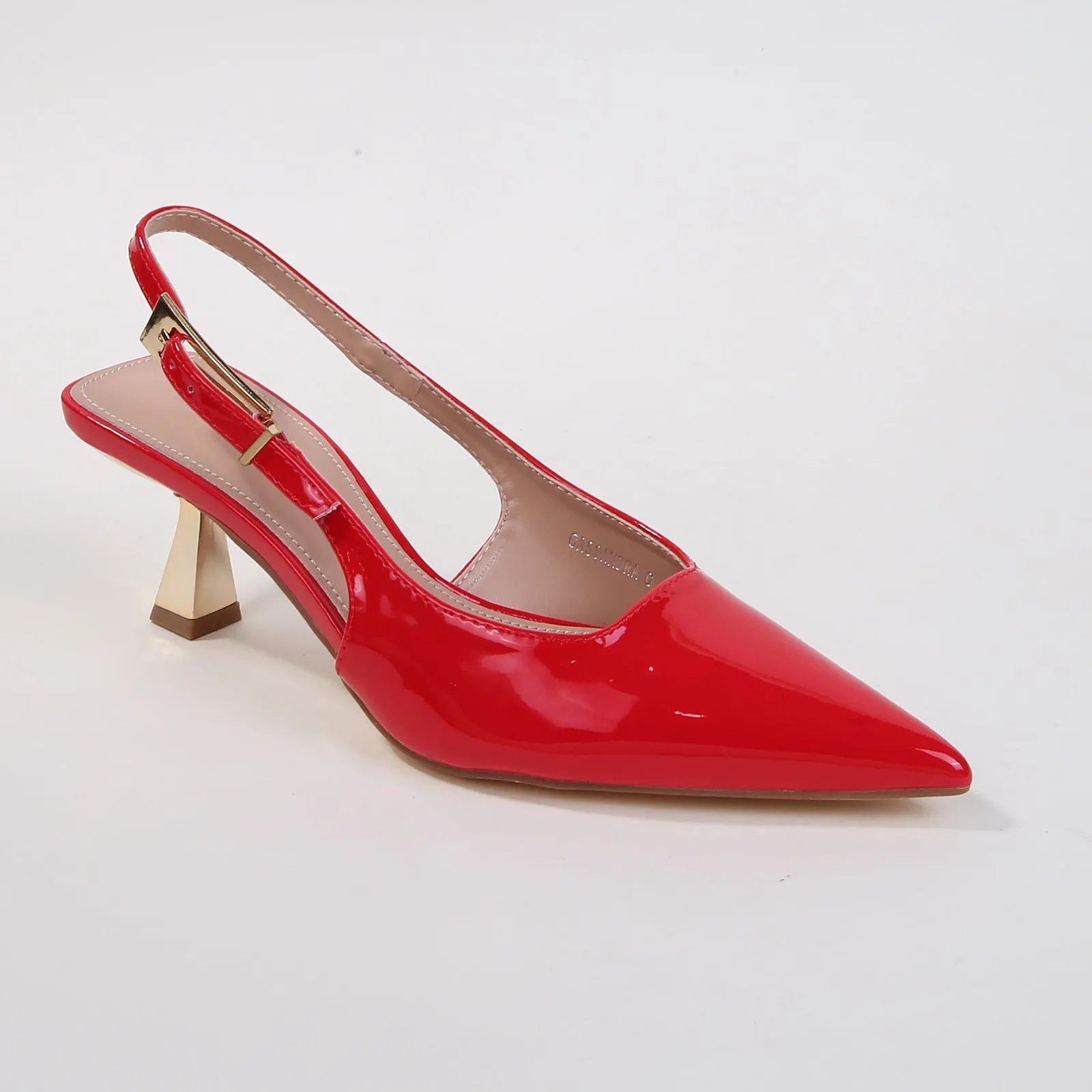 Cassandra Patent Slingback Heels