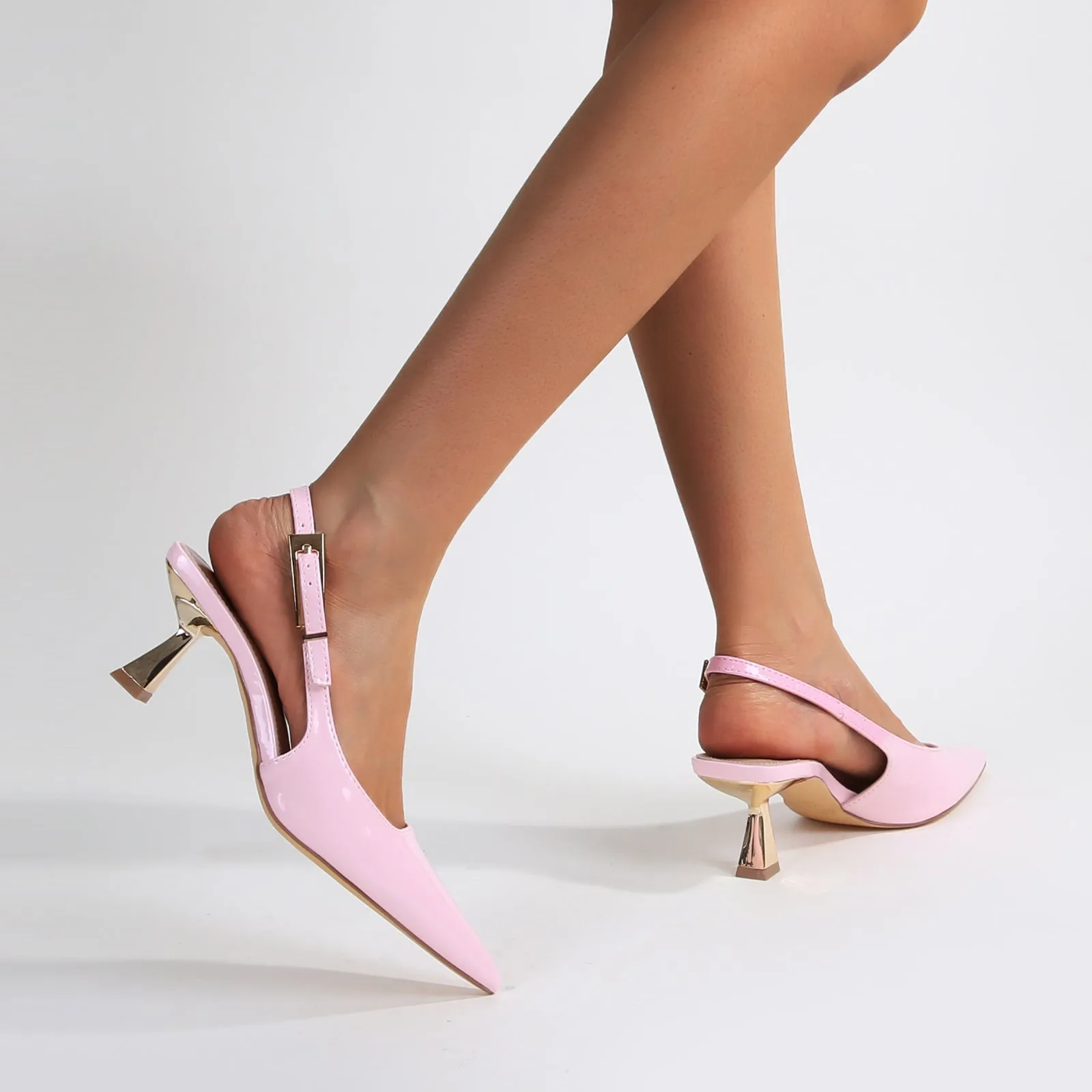Cassandra Patent Slingback Heels