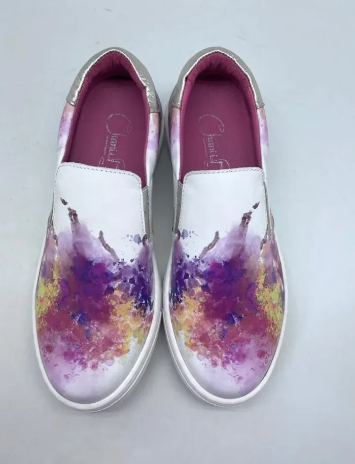 Chanii b "Scales" Multi Splash slip on sneaker
