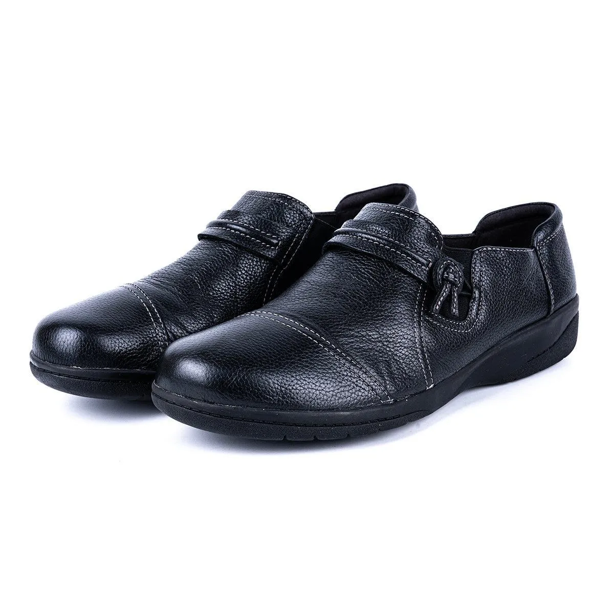 Clarks Cheyn Madi Loafers Leather Black Colour For Women