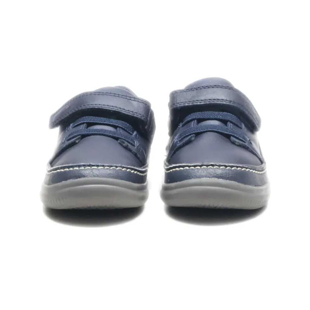 Clarks Crest Aero Sneakers Leather Blue Colour For Kids