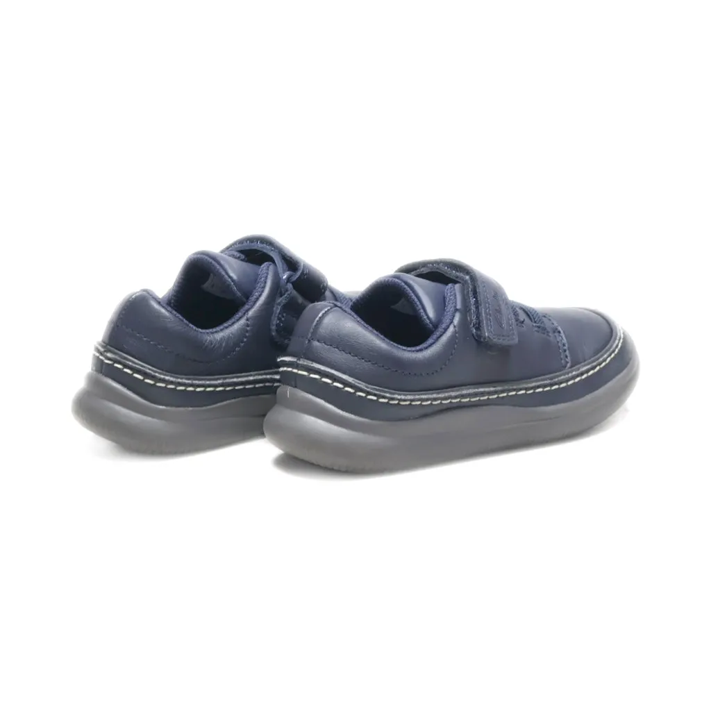 Clarks Crest Aero Sneakers Leather Blue Colour For Kids