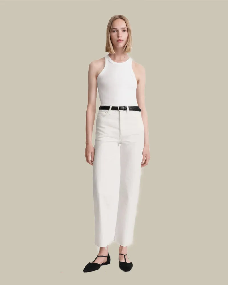 Classic Cut Off White Denim