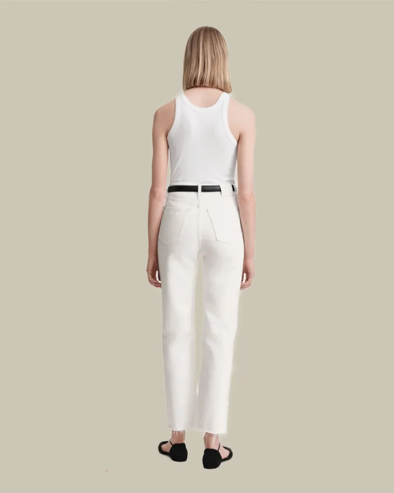 Classic Cut Off White Denim