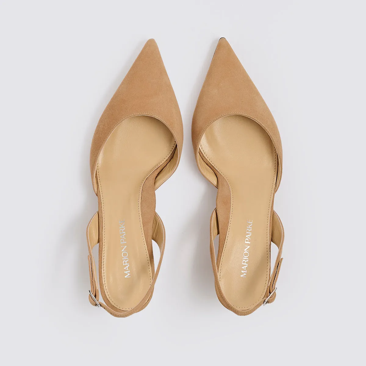Classic Slingback 45 | Caramel Suede