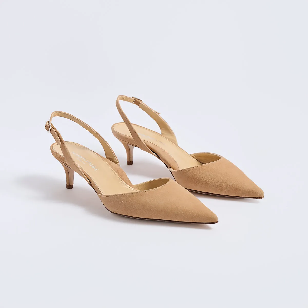 Classic Slingback 45 | Caramel Suede
