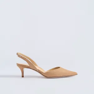 Classic Slingback 45 | Caramel Suede