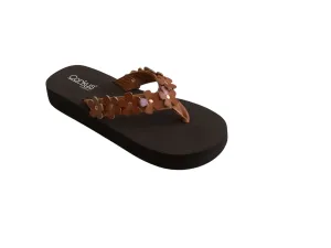 Corky's Hey Girl Cognac No Running Flip Flops
