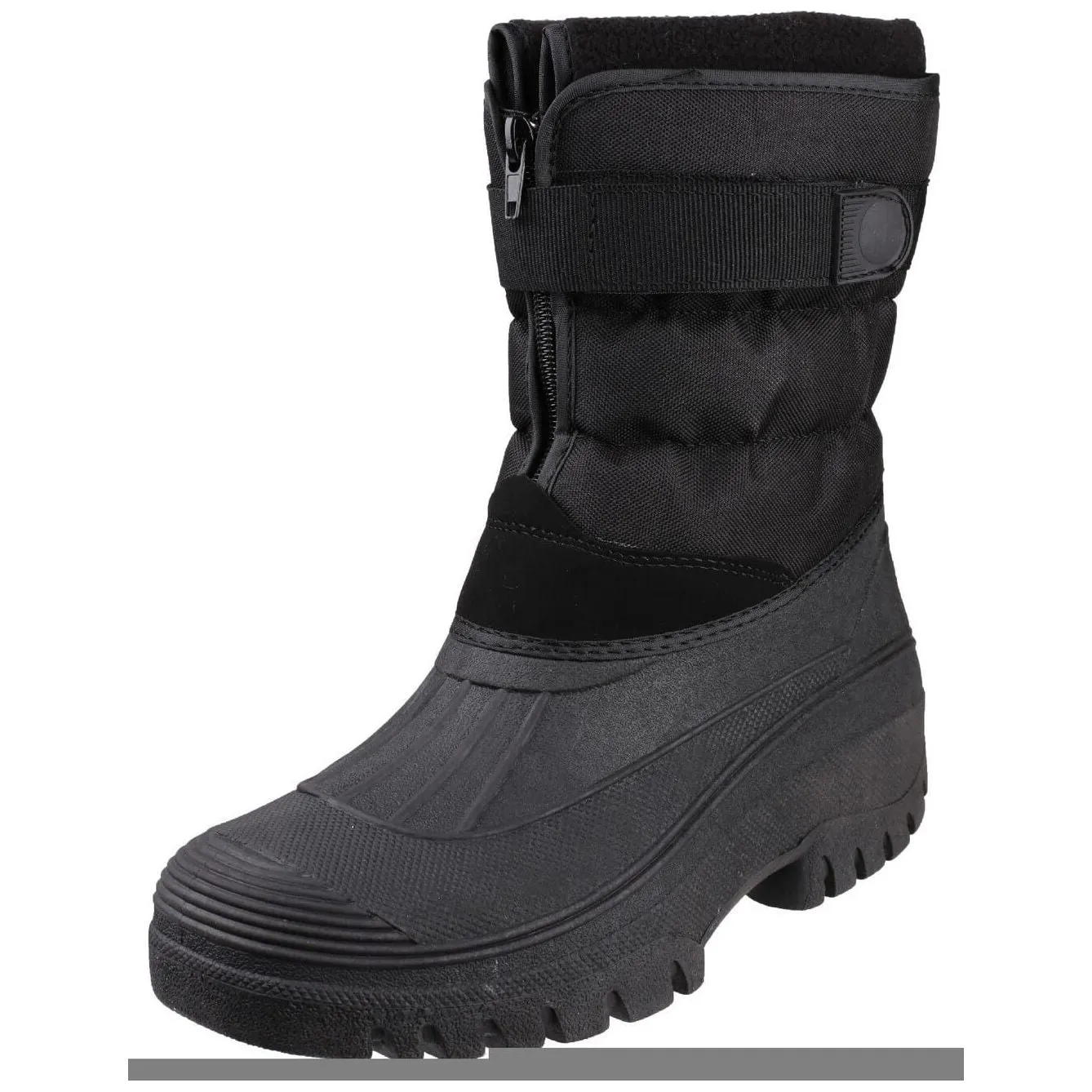 Cotswold Chase Touch-Fastening Zip Winter Boots Mens