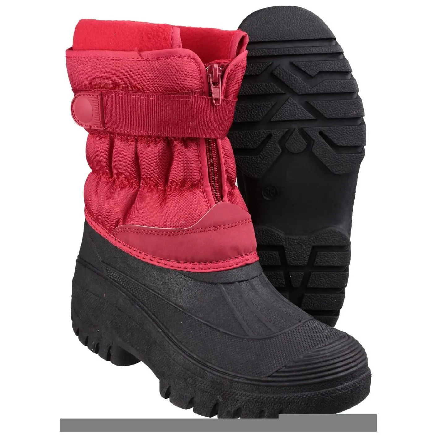 Cotswold Chase Touch-Fastening Zip Winter Boots Mens