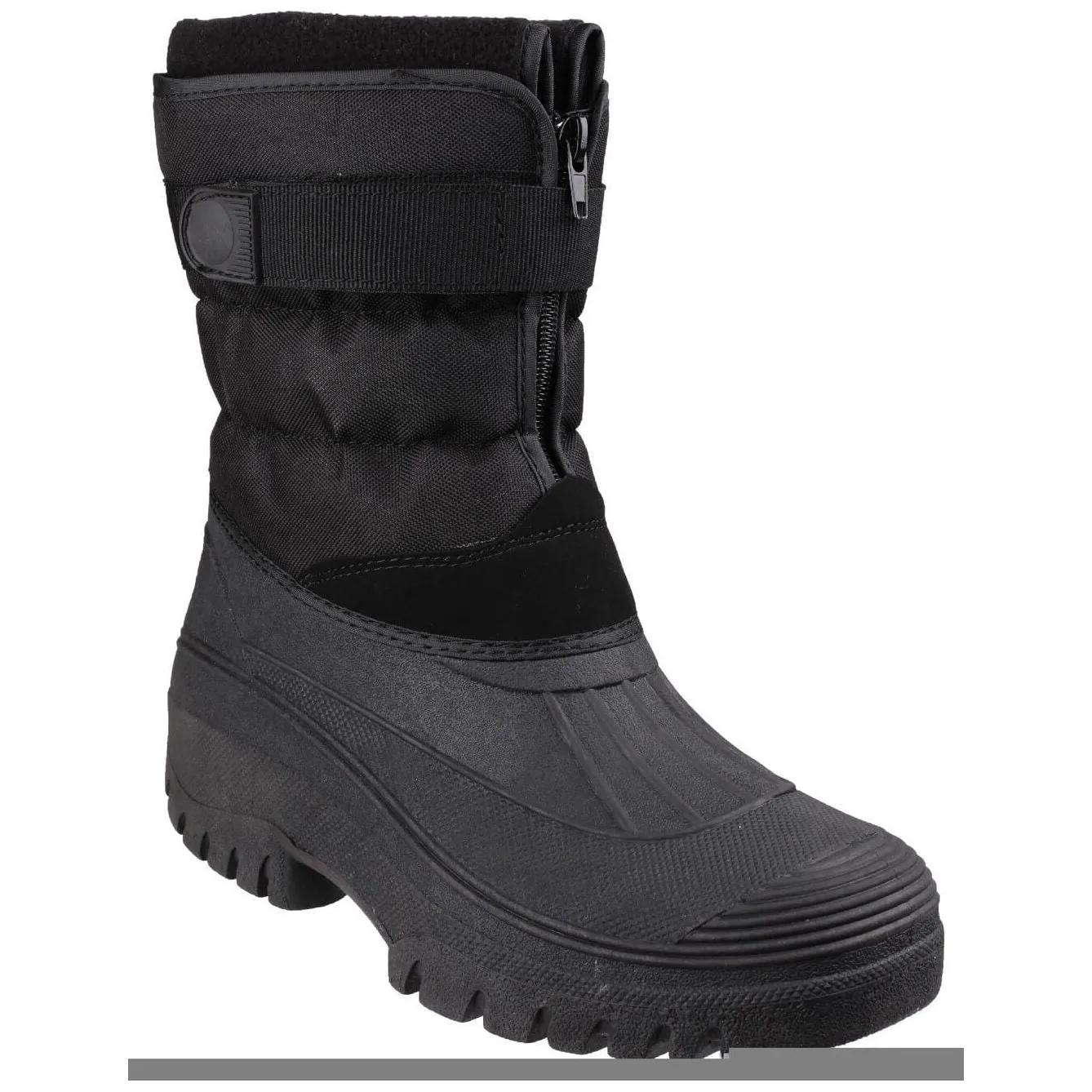 Cotswold Chase Touch-Fastening Zip Winter Boots Mens