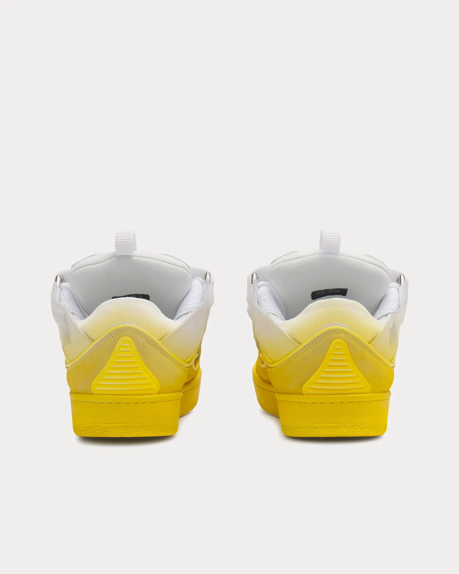 Curb Yellow / White Low Top Sneakers